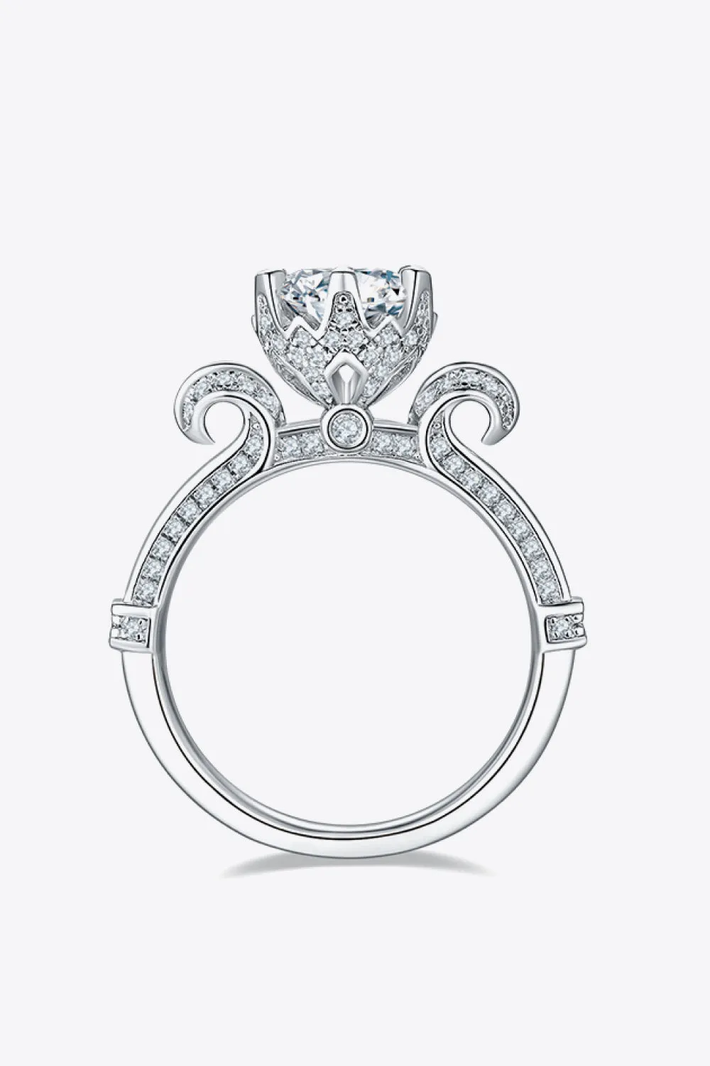 Adored 1 Ct Moissanite 925 Sterling Silver Ring
