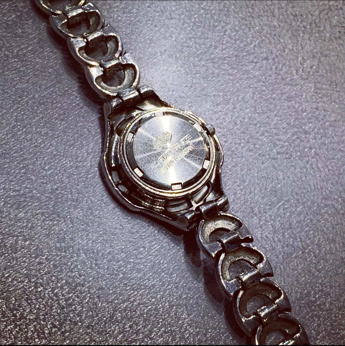 Art Deco watch in mother  of pearl Marcasite Sterling Silver