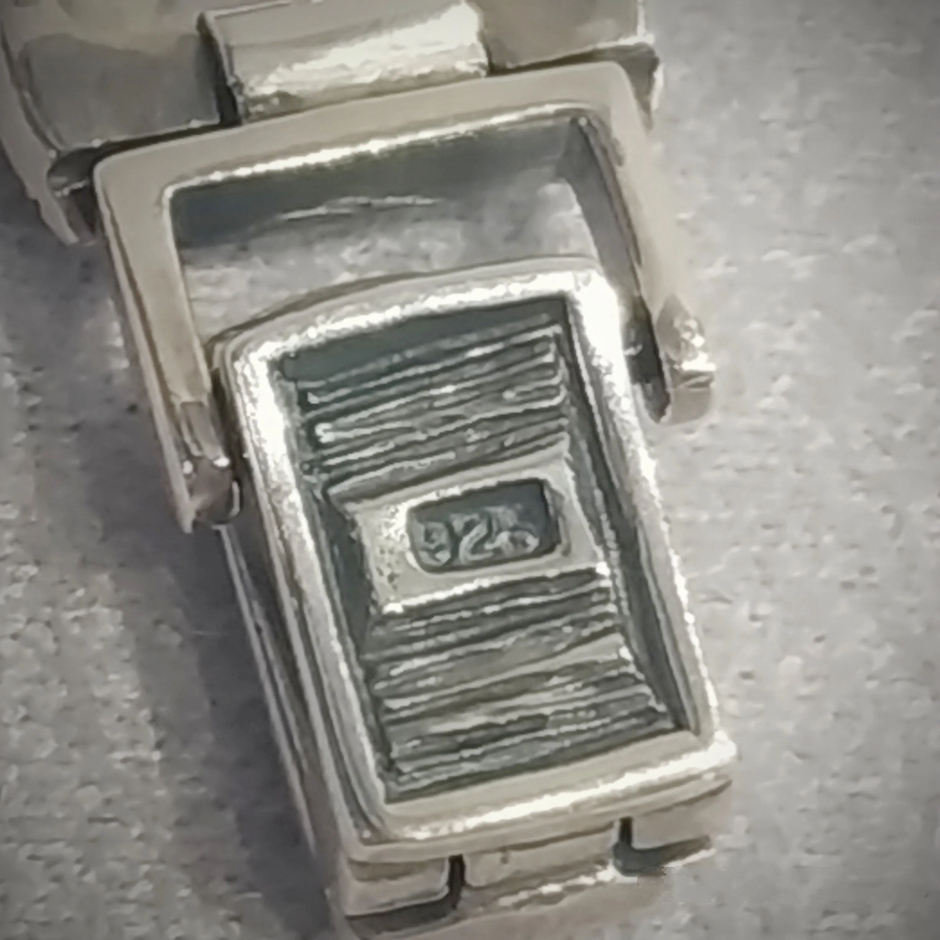 Art Deco watch in mother  of pearl Marcasite Sterling Silver