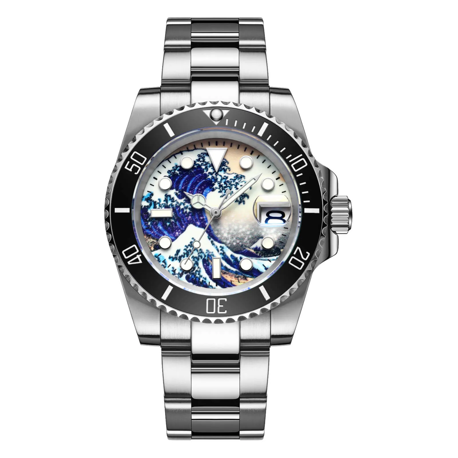 ★Black Friday★ADDIESDIVE Great Wave Sub Diver Watch（H3AC-Surf）
