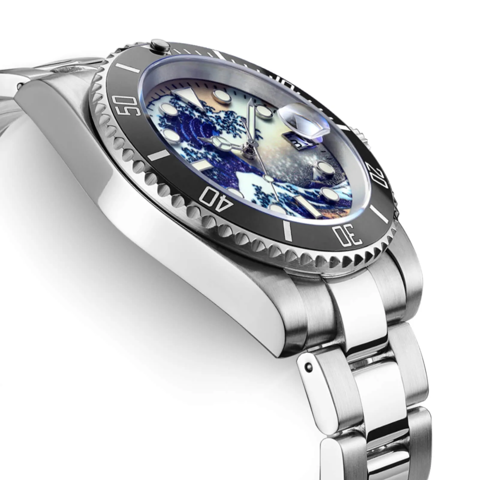 ★Black Friday★ADDIESDIVE Great Wave Sub Diver Watch（H3AC-Surf）