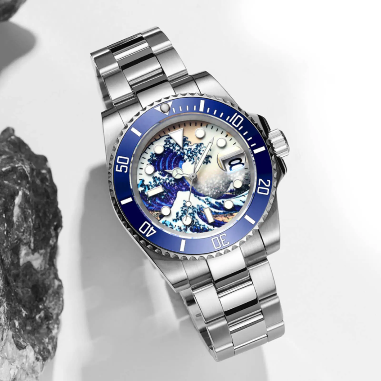 ★Black Friday★ADDIESDIVE Great Wave Sub Diver Watch（H3AC-Surf）
