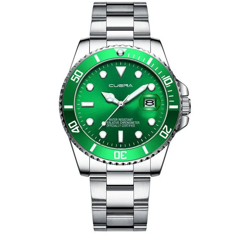 Calendar Fashion Quartz Watch with Steel Band - Timeless Elegance and Functionality