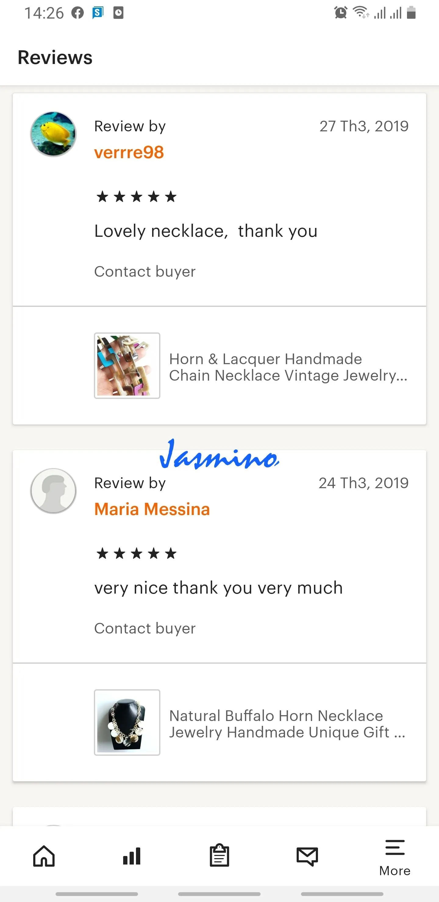 Charming Horn Necklace J17411, Made by Natural Buffalo Horn