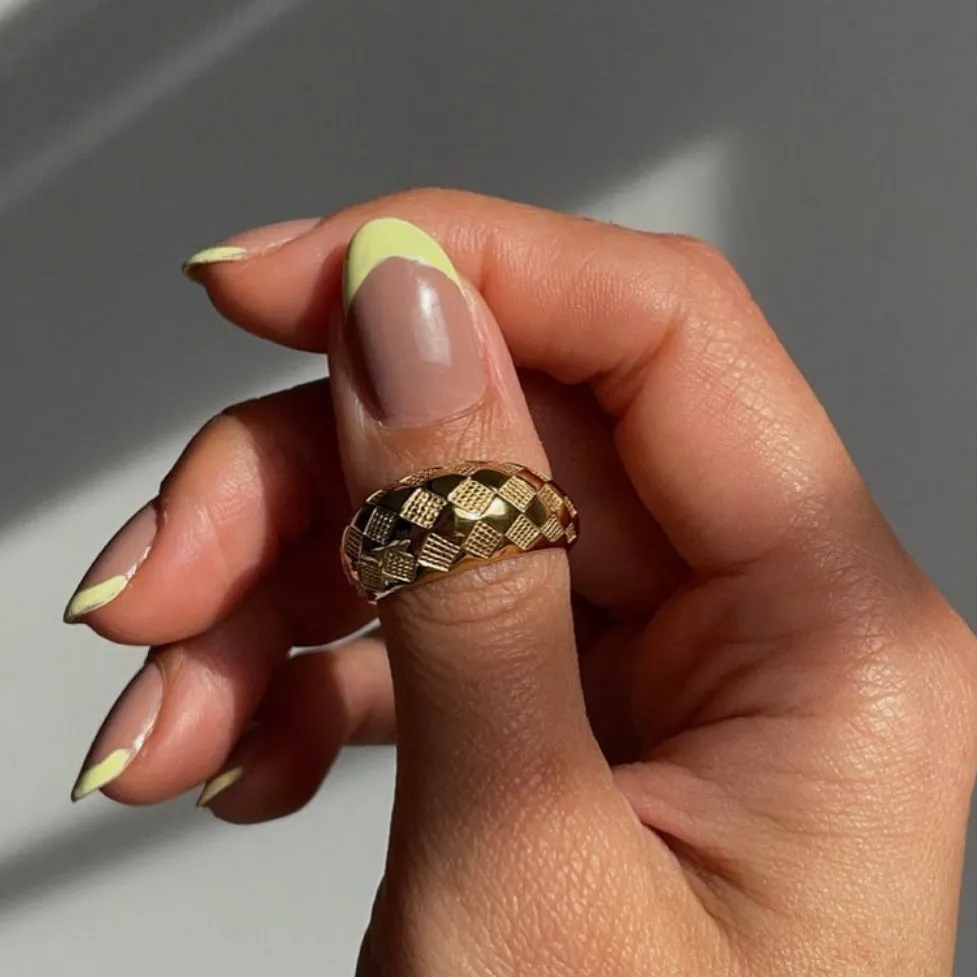 Checker Rings - Set of 2