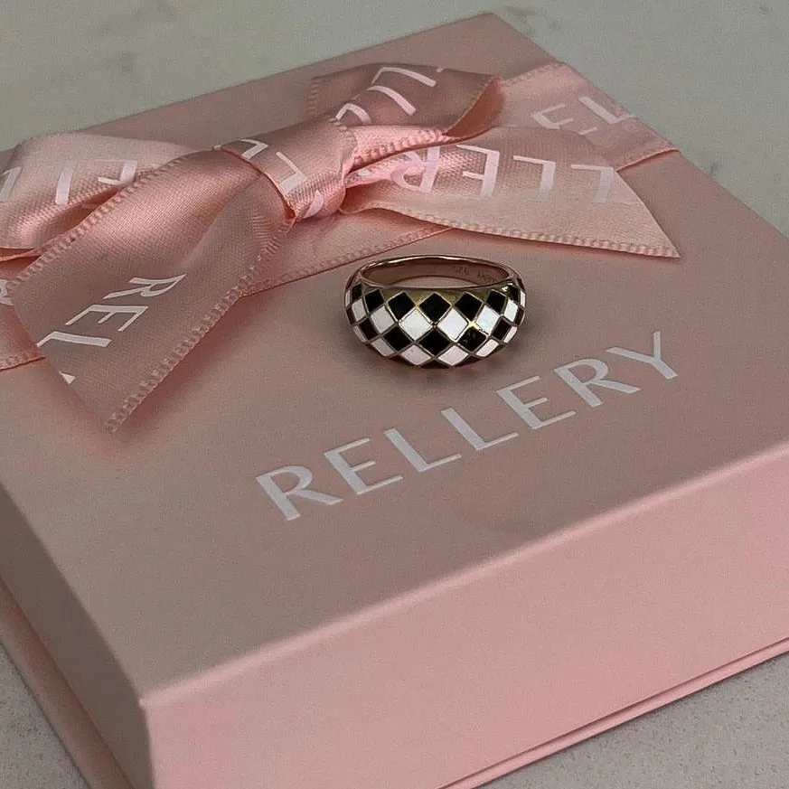 Checker Rings - Set of 2