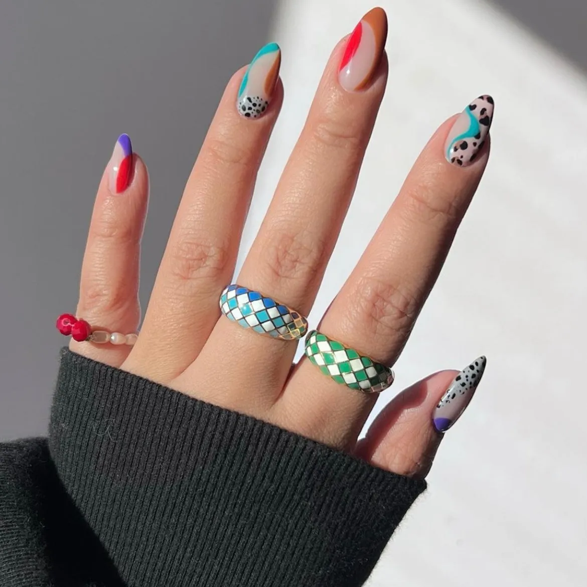 Checker Rings - Set of 2