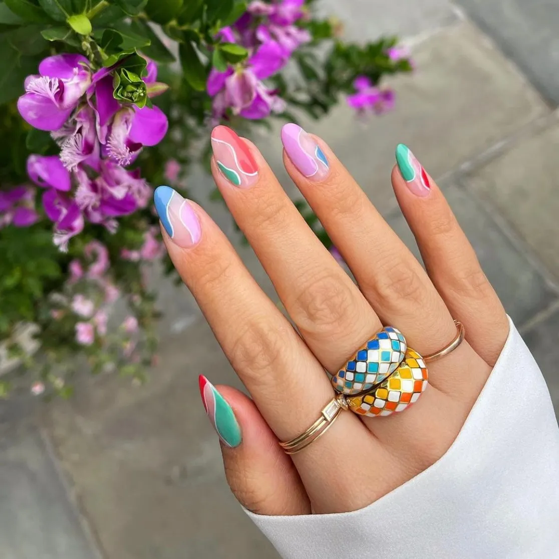 Checker Rings - Set of 2
