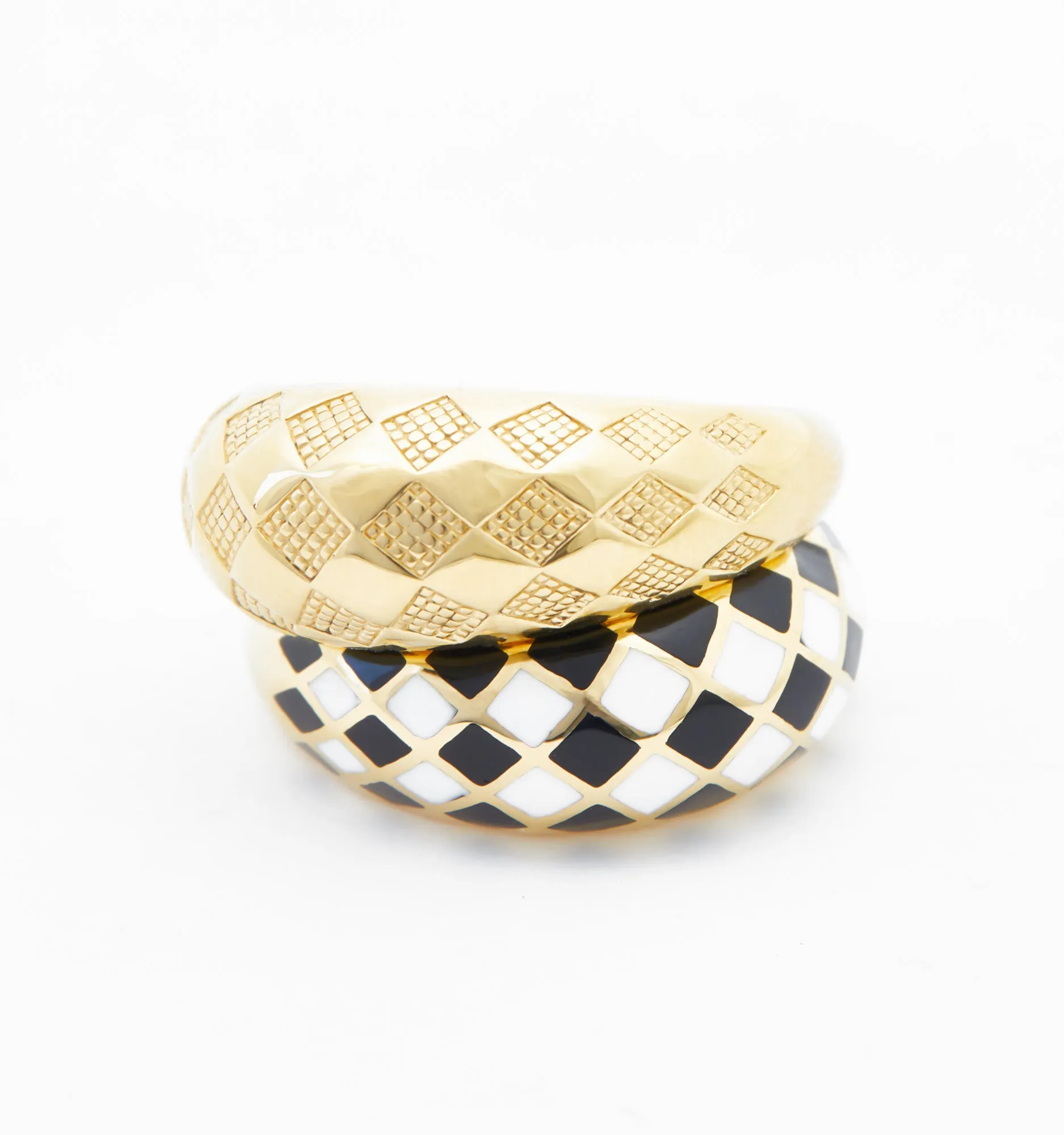 Checker Rings - Set of 2