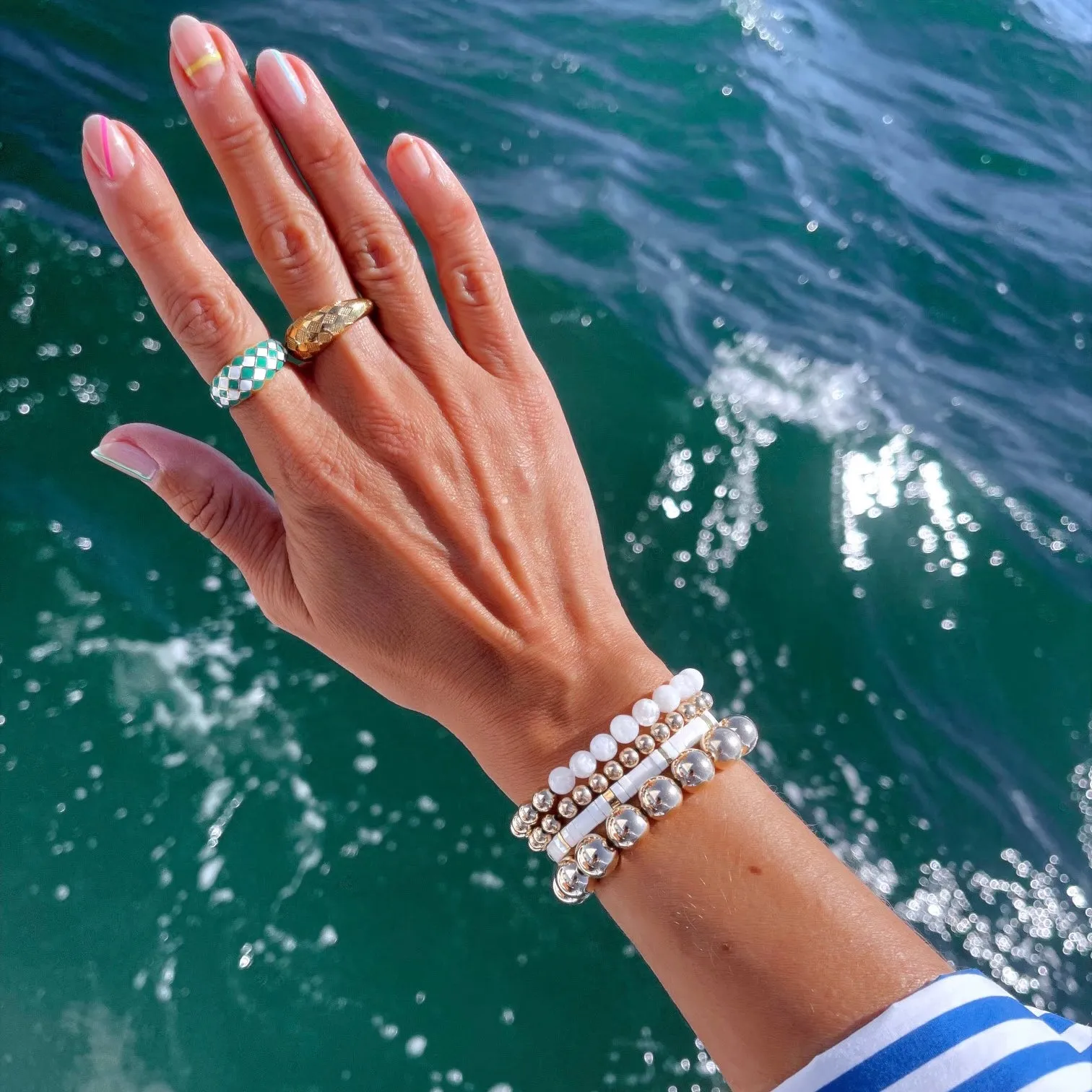 Checker Rings - Set of 2