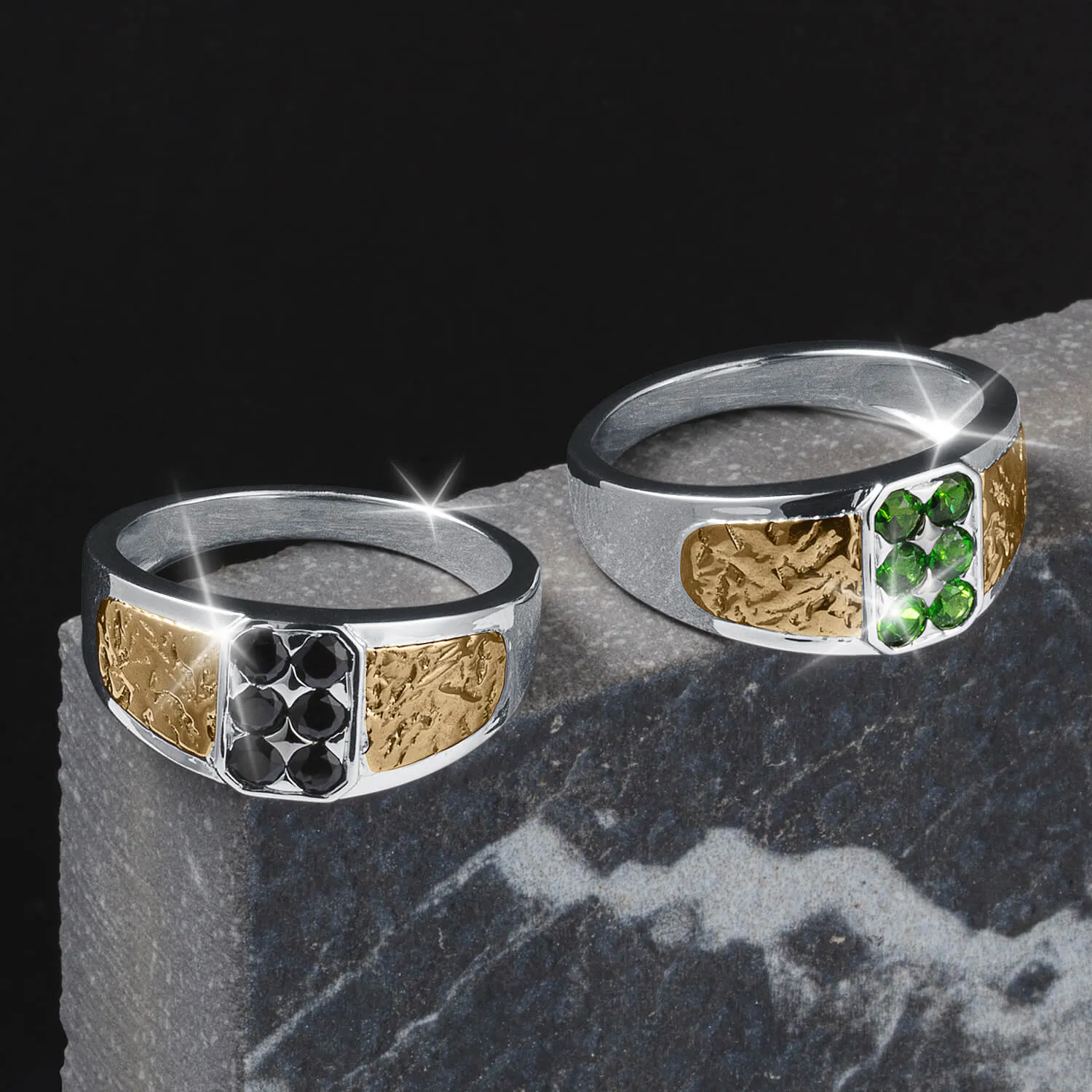 Distinction Chrome Diopside Men's Ring