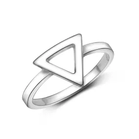 Geometric Triangle Sterling Silver Rings Jewelry