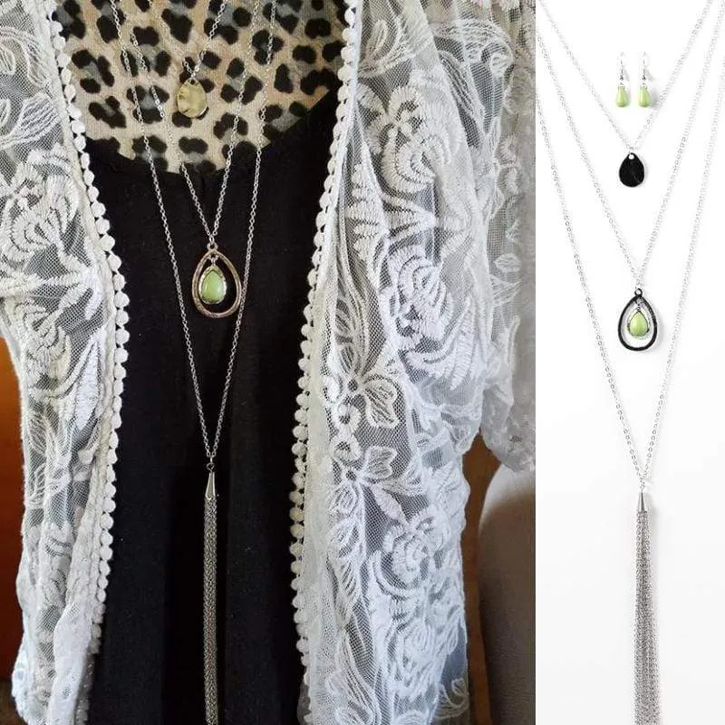 Glimpses of Malibu Trend Blend Fire and Rain Green Set