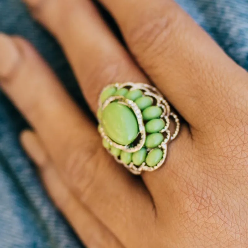 Glimpses of Malibu Trend Blend Fire and Rain Green Set