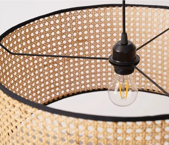 Krestedeen Rattan Single Layer Pendant Lamp