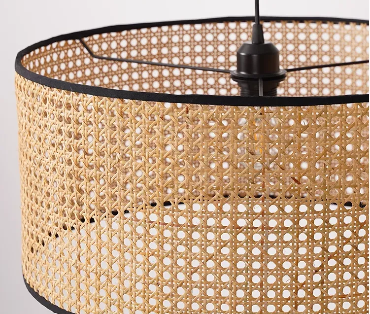 Krestedeen Rattan Single Layer Pendant Lamp