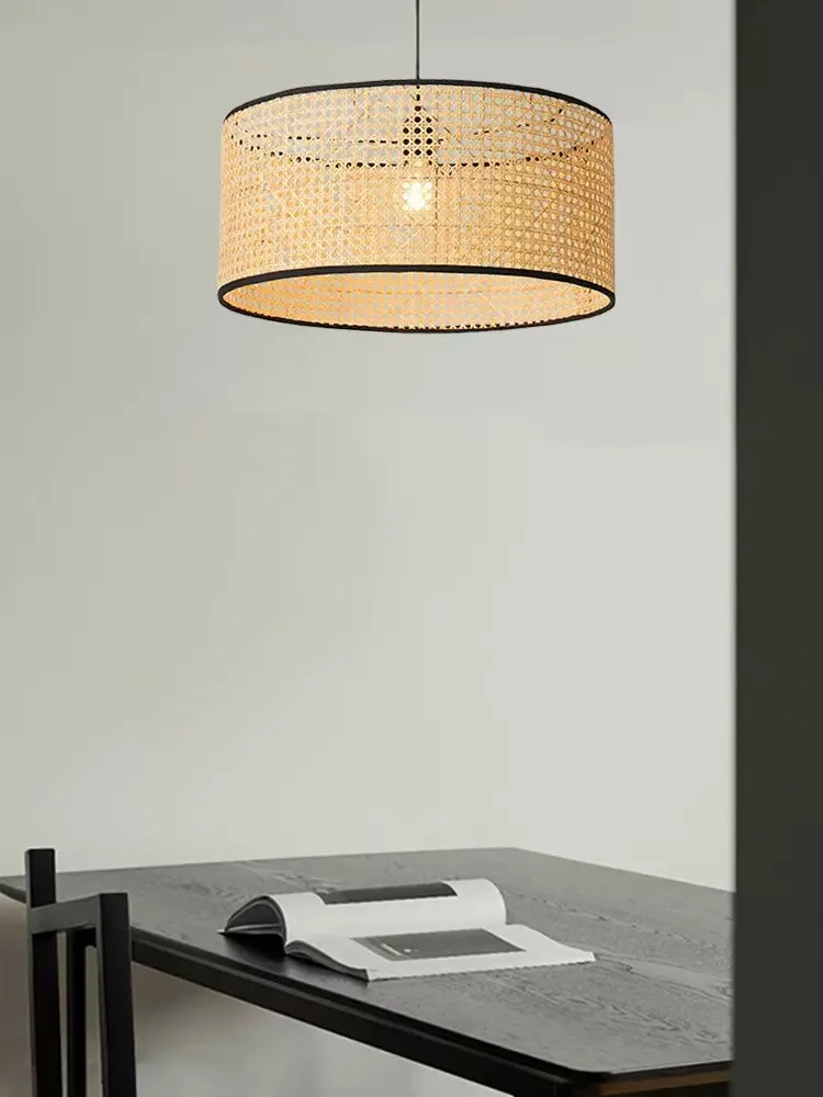 Krestedeen Rattan Single Layer Pendant Lamp