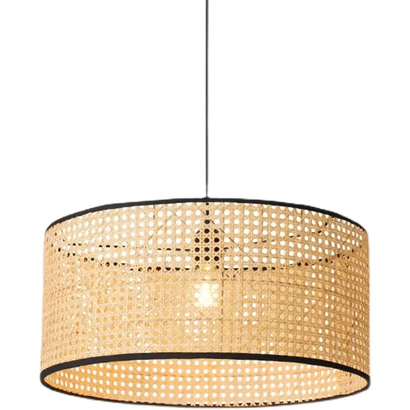Krestedeen Rattan Single Layer Pendant Lamp
