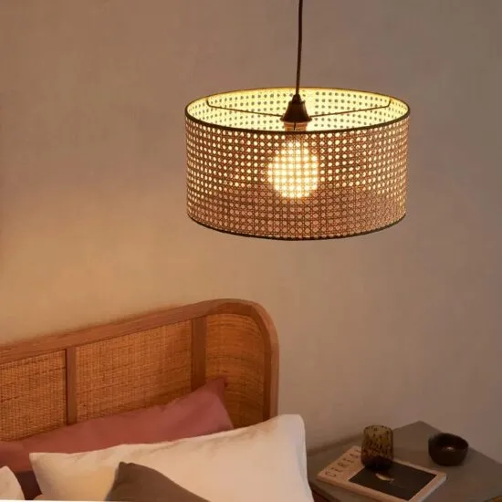Krestedeen Rattan Single Layer Pendant Lamp