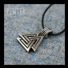 Large Valknut Viking Pendant