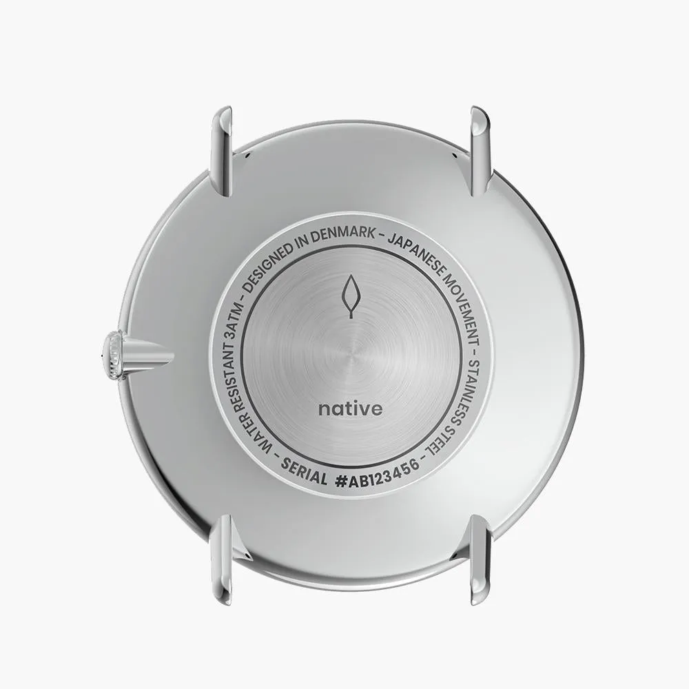 Native | White Dial - Navy Blue Nylon