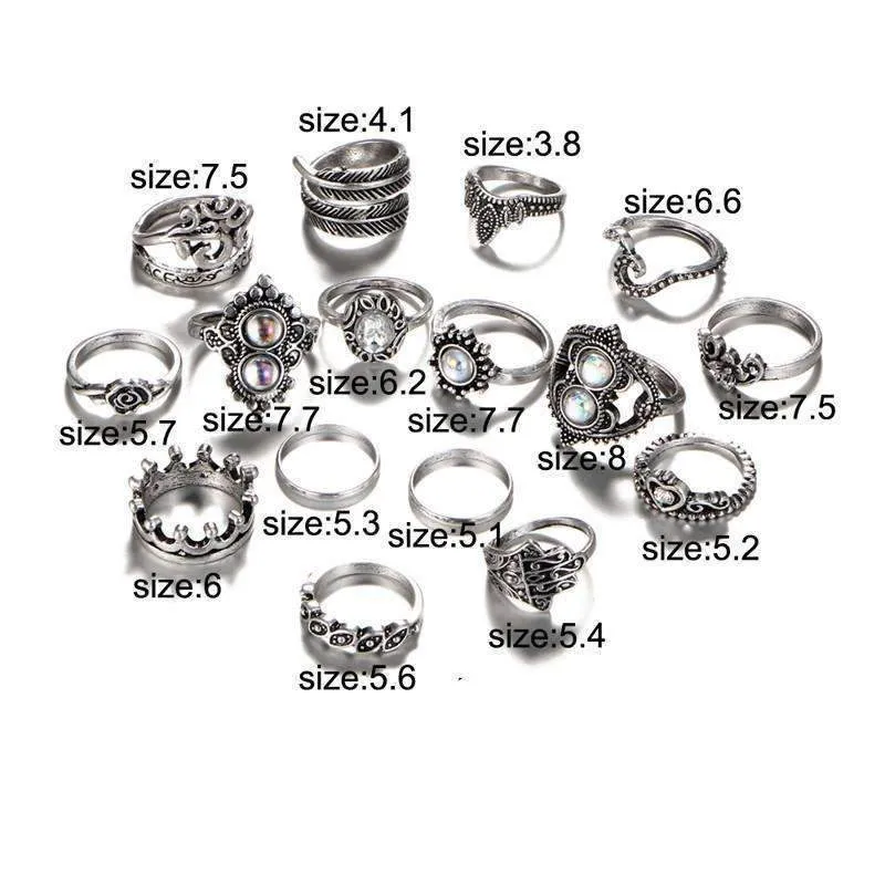 Opal Hamsa Ring Set