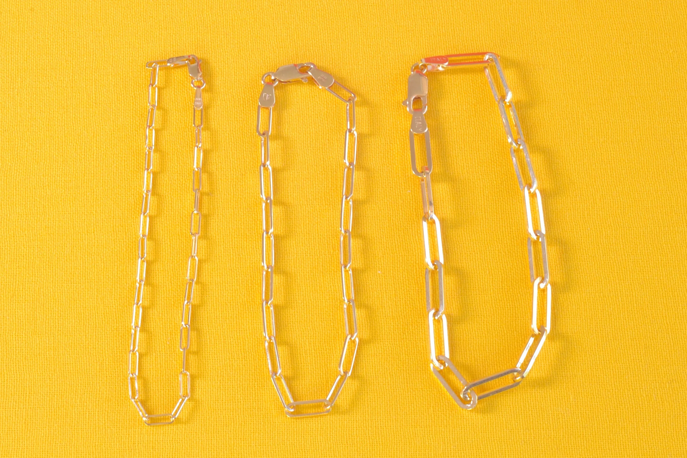 Paperclip Chain Bracelets