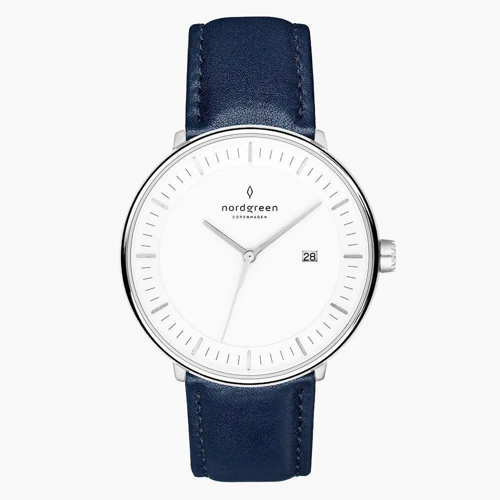 Philosopher - Navy Blue Leather