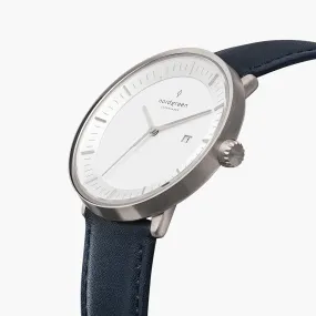 Philosopher - Navy Blue Leather