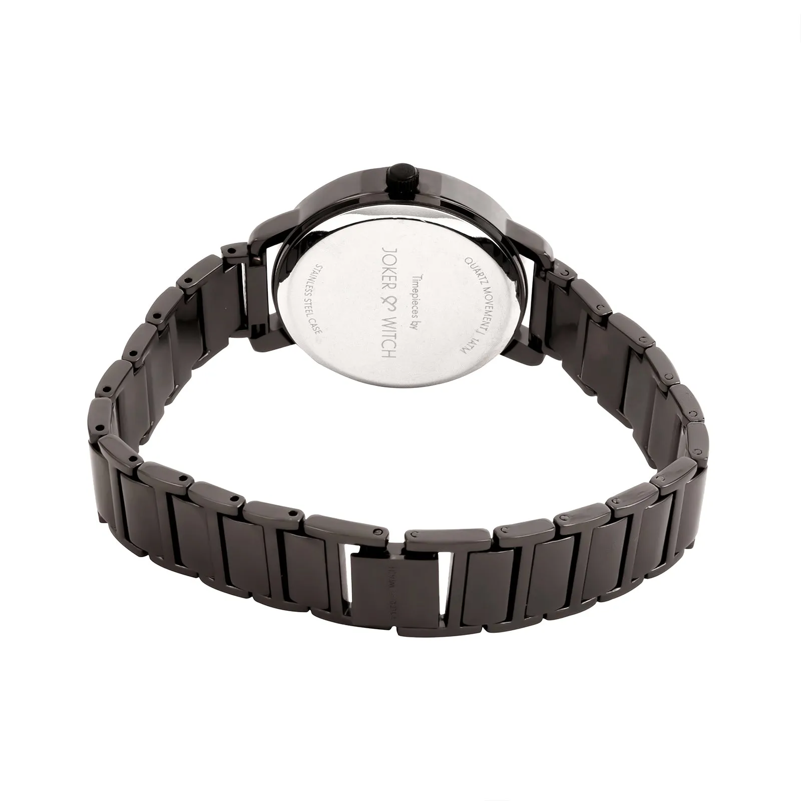 Taila Gunmetal Metallic Strap Watch