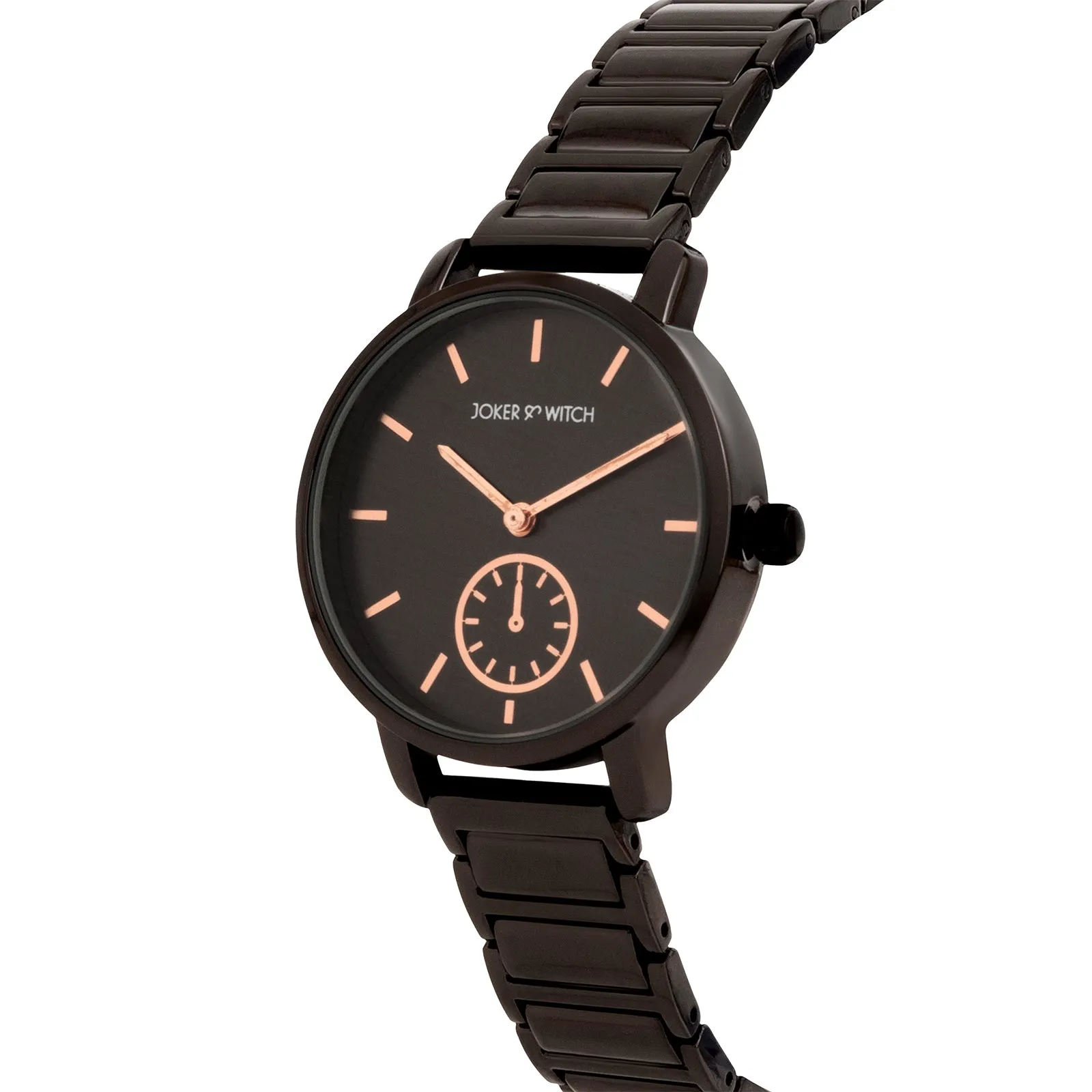 Taila Gunmetal Metallic Strap Watch