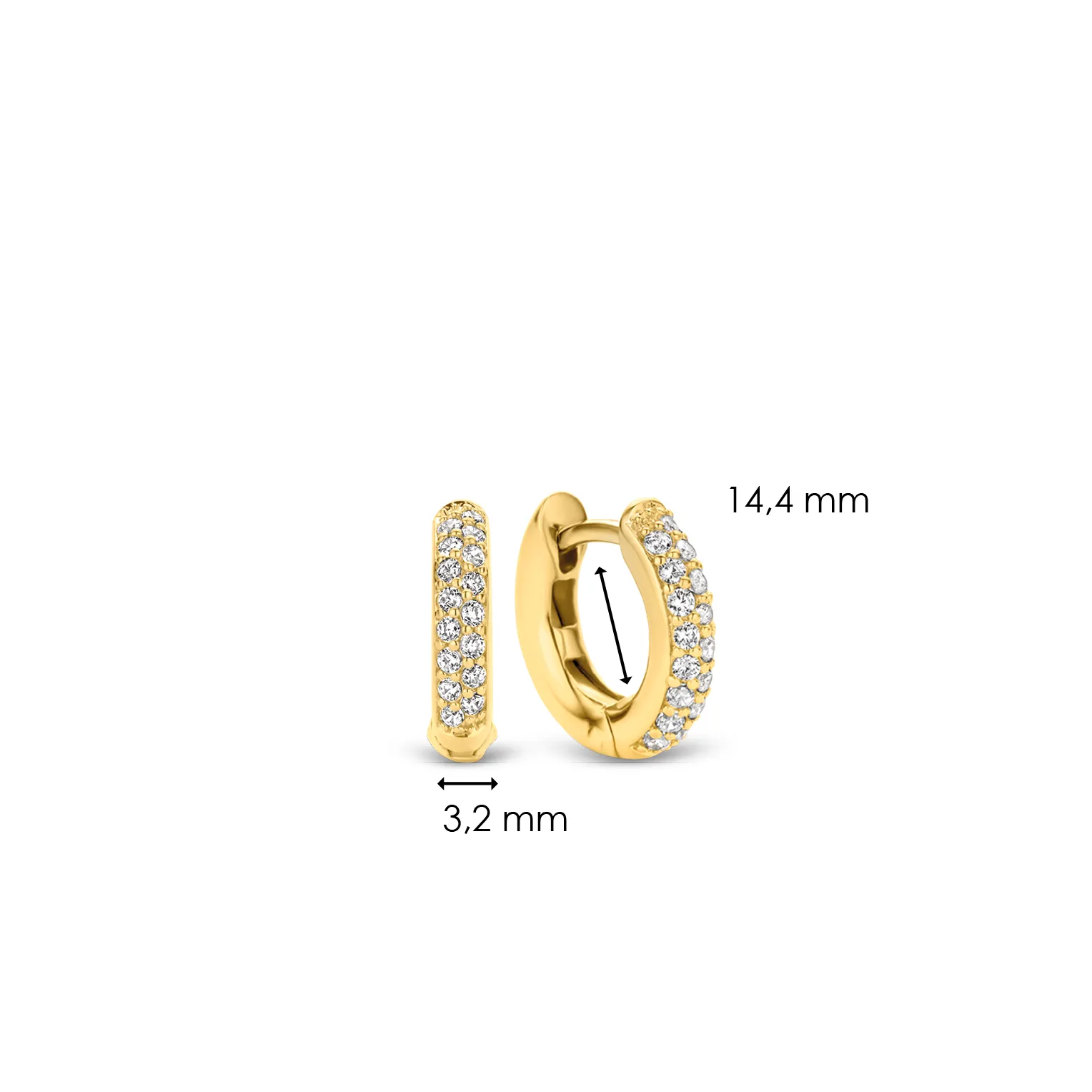 TI SENTO Small Hoops - 7210ZY
