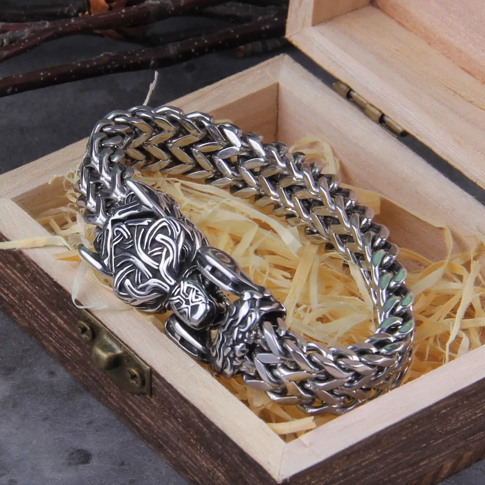 Viking Punk Bracelet in Black