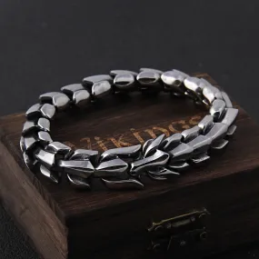Viking Punk Bracelet in Black