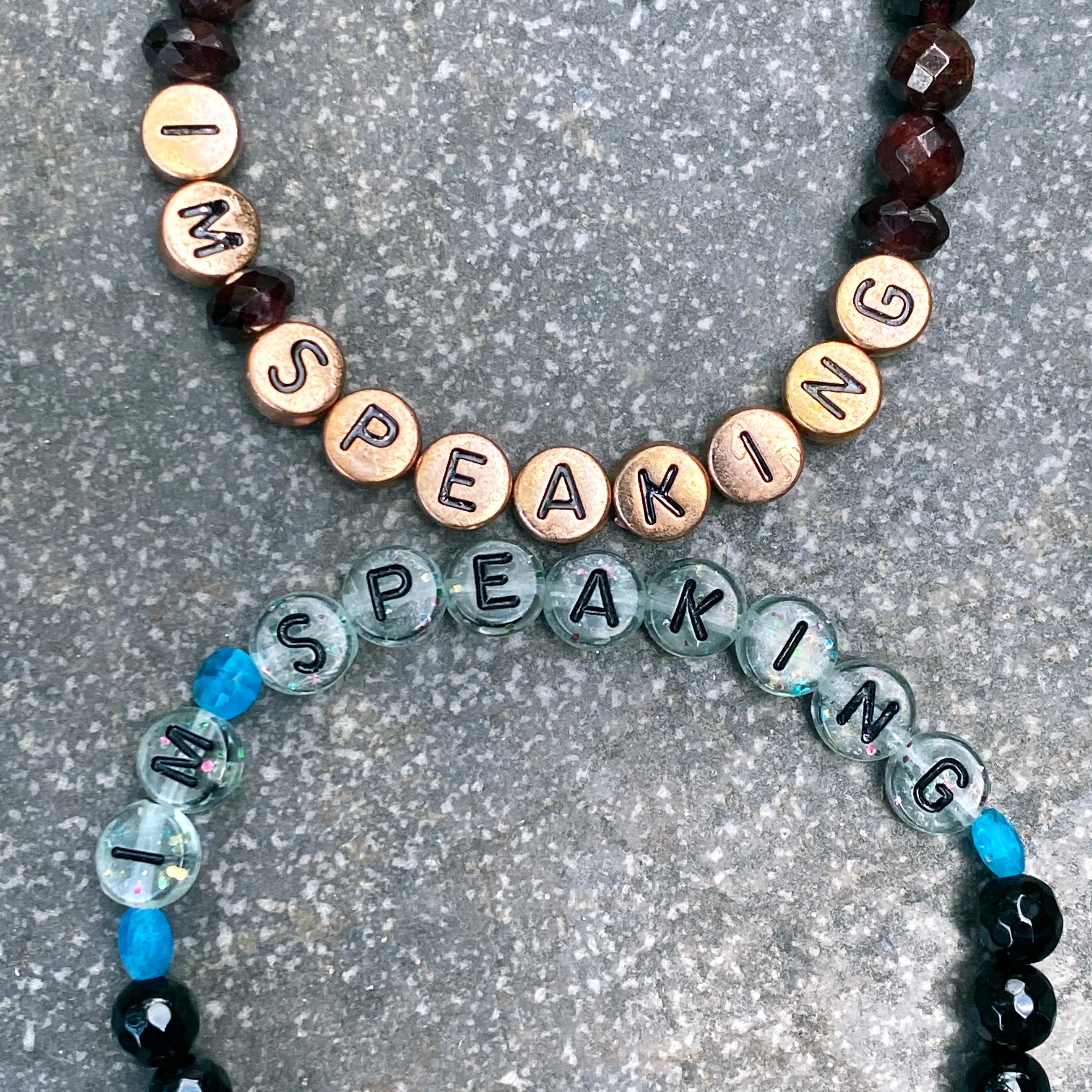 Women's I'M SPEAKING Gemstone Bracelets